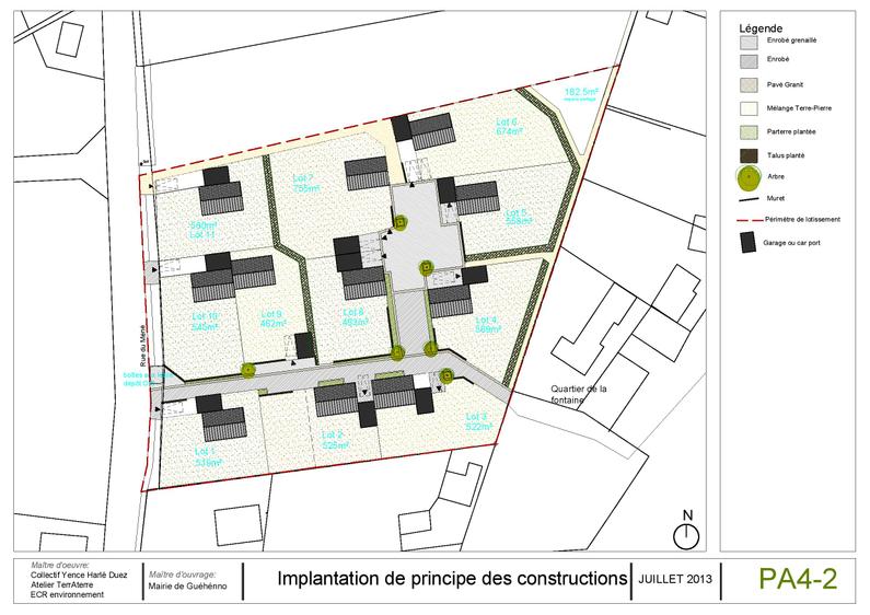 Etudes et Conception d'un quartier d'habitation communal à Guéhenno, 56 : Image 6